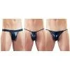Svenjoyment Underwear 3-Delige Wetlook String Set