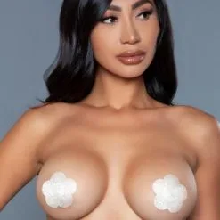 Be Wicked Flower Tepelstickers 3 Paar - Nude