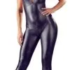 Cottelli Collection Sexy Wetlook Catsuit Met Open Kruisje