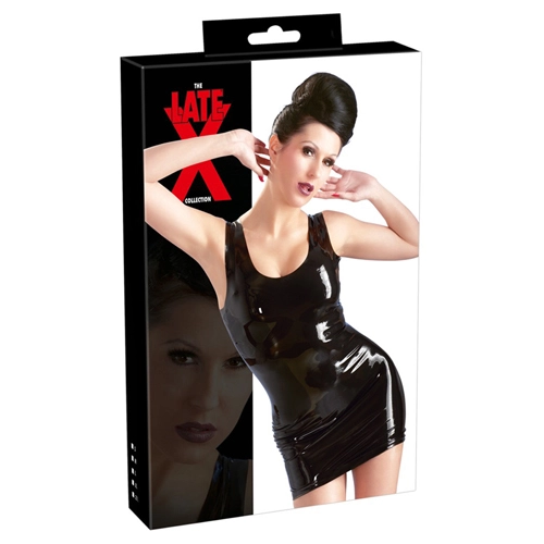 The Latex Collection Latex Mini Jurk - Zwart - Afbeelding 4