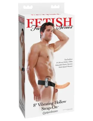 Fetish Fantasy Series Holle Strap-On Harnas Met Vibrator - 20 Cm - Afbeelding 4