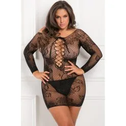 Rene Rofe Tie Breaker Jurk Plussize