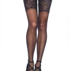 LEG AVENUE Hold Up Kousen - Zwart