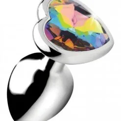 Booty Sparks Rainbow Heart Buttplug - Klein