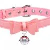 Master Series Golden Kitty Collar Met Kattenbelletje - Roze/Zilver