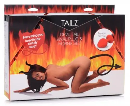 Tailz Devil Tail Anaalplug En Hoorntjes Set - Afbeelding 4