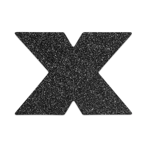 Bijoux Indiscrets Flash Cross Tepelstickers - Zwart - Afbeelding 2