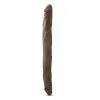 Dr. Skin - Realistische Dubbele Dildo 35 Cm - Chocolate