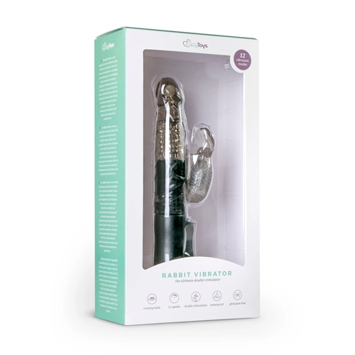 Easytoys Vibe Collection Bunny Vibrator - Zwart - Afbeelding 2