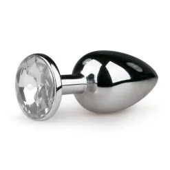 Easytoys Anal Collection Metalen Buttplug Met Transparante Diamant