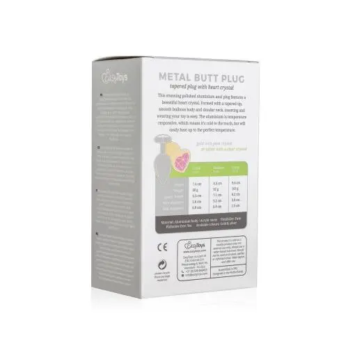 Easytoys Anal Collection Metalen Buttplug Met Hartje - Zilverkleurig - Afbeelding 7