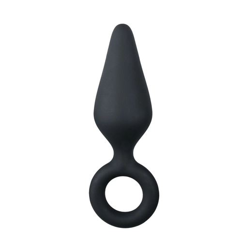 Easytoys Anal Collection Zwarte Buttplug Met Trekring - Medium