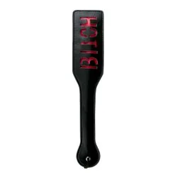 Easytoys Fetish Collection Zwarte Leren Paddle - Bitch