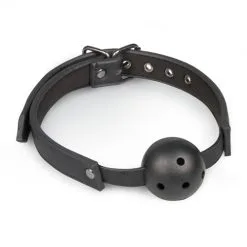 Easytoys Fetish Collection Ball Gag Met PVC Bal - Zwart