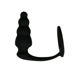 Easytoys Men Only Cockring Met Geribbelde Buttplug
