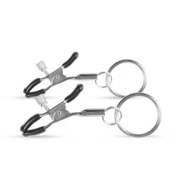 Easytoys Fetish Collection Metalen Tepelklemmen Met Ring