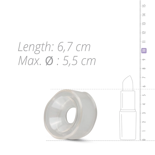 EasyToys Online Only Penispomp Sleeve - Transparant - Afbeelding 3