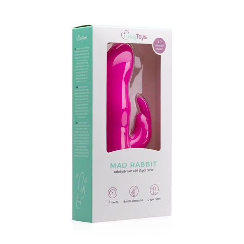 Easytoys Vibe Collection Mad Rabbit Vibrator - Roze - Afbeelding 10
