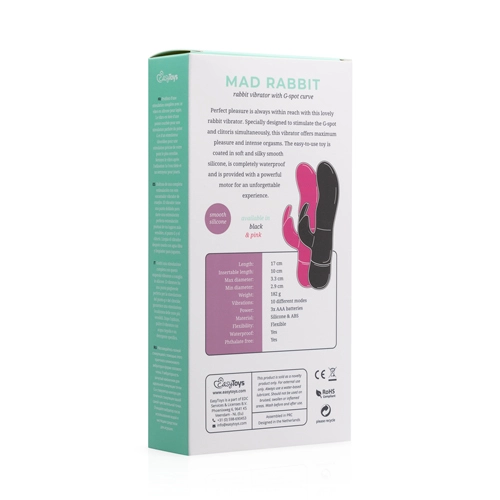 Easytoys Vibe Collection Mad Rabbit Vibrator - Roze - Afbeelding 11