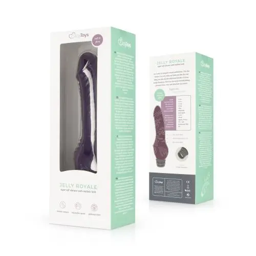 Easytoys Vibe Collection Jelly Royale - Realistische Vibrator - Paars - Afbeelding 2