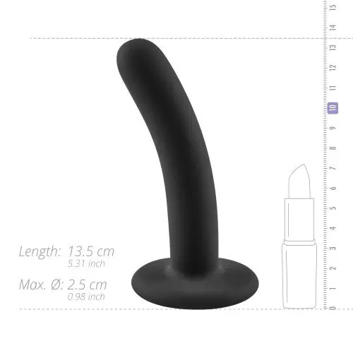 No-Parts - Logan Dildo 13.5 Cm - Zwart - Afbeelding 4