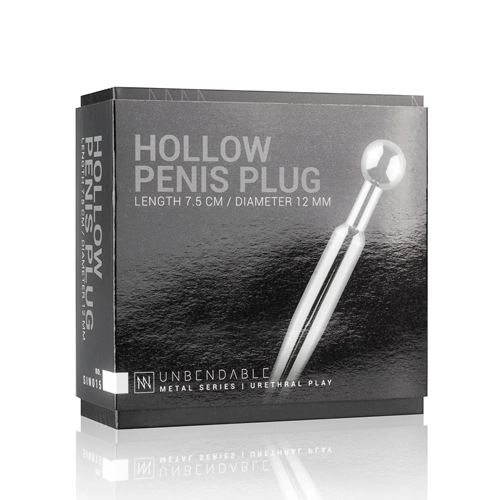 Sinner Gear Unbendable Sinner - Korte Holle Penis Plug - Afbeelding 5
