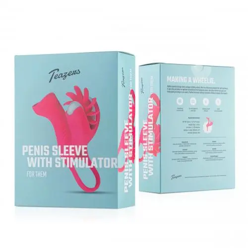 Teazers Penis Sleeve Met Stimulator - Afbeelding 5