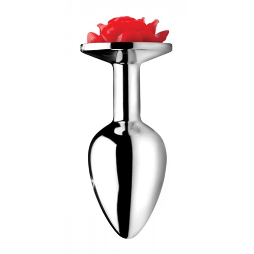 Booty Sparks Red Rose Buttplug - Small - Afbeelding 2