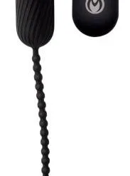 Master Series Dark Chain Oplaadbare Dilator Met Afstandsbediening - Zwart
