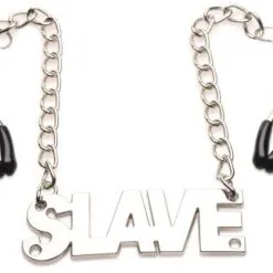 Master Series Enslaved Slave Tepelklemmen Met Ketting