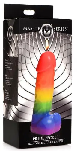 Master Series Pride Pecker Druipkaars - Regenboog - Afbeelding 3