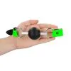 Ouch! Solid Ball Gag Glow In The Dark - Neon Green/Black