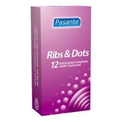 Pasante Ribs & Dots Condooms 12 Stuks